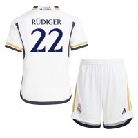 Real Madrid Antonio Rudiger #22 Hemmatröja Barn 2023-24 Kortärmad (+ Korta byxor)